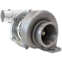 Aeroflow BOOSTED 5855 1.06 Turbocharger 750HP, Natural Cast Finish External Wastegate, T3 Inlet Flange, V-Band Exhaust Flange