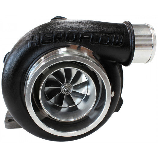 Aeroflow BOOSTED 5862 .63 Turbocharger 750HP, Hi Temp Black Finish External Wastegate, T3 Inlet Flange, V-Band Exhaust Flange