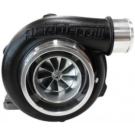 Aeroflow BOOSTED 5862 .82 Turbocharger 750HP, Hi Temp Black Finish External Wastegate, T3 Inlet Flange, V-Band Exhaust Flange