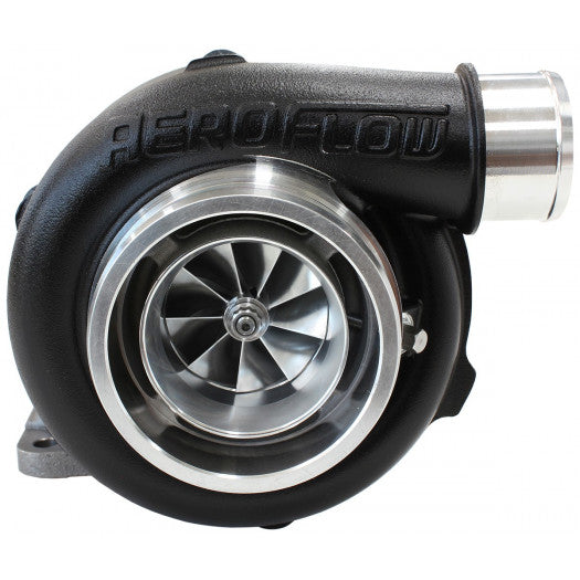 Aeroflow BOOSTED 5862 1.06 Turbocharger 750HP, Hi Temp Black Finish External Wastegate, T3 Inlet Flange, V-Band Exhaust Flange