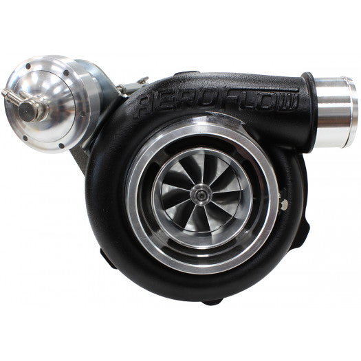 Aeroflow BOOSTED 5862 1.06 BA/BF/FG XR6 Turbocharger 650HP, Hi Temp Black Finish Internal Wastegate, T3 Inlet Flange, XR6 5-Bolt Exhaust Flange