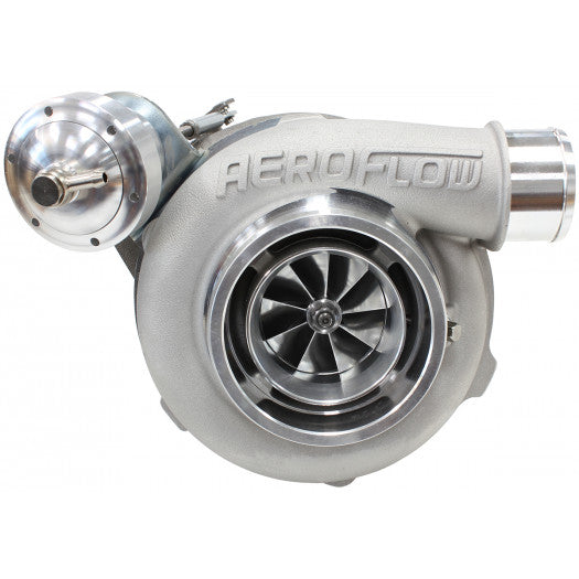 Aeroflow BOOSTED 5862 1.06 BA/BF/FG XR6 Turbocharger 650HP, Natural Cast Finish Internal Wastegate, T3 Inlet Flange, XR6 5-Bolt Exhaust Flange
