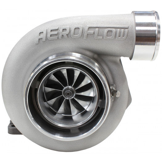 Aeroflow BOOSTED 6662 .63 Turbocharger 850HP, Natural Cast Finish External Wastegate, T3 Inlet Flange, V-Band Exhaust Flange