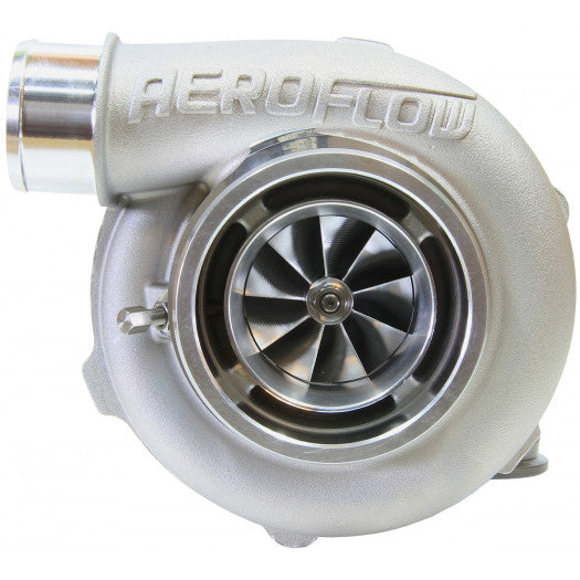 Aeroflow BOOSTED 5855 .83 Reverse Rotation Turbocharger, Natural Cast Finish External Wastegate, V-Band Inlet & Exhaust Flanges