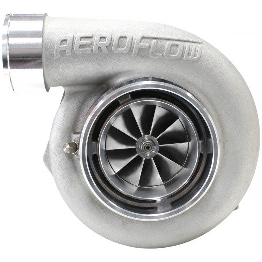 Aeroflow BOOSTED 6762 .83 Reverse Rotation Turbocharger, Natural Cast Finish External Wastegate, V-Band Inlet & Exhaust Flanges