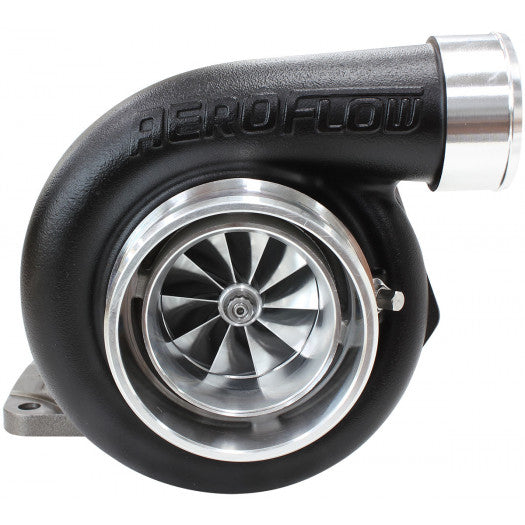 Aeroflow BOOSTED 6662 .82 T4 Turbocharger 850HP, Hi Temp Black Finish External Wastegate, T4 Inlet Flange, V-Band Exhaust Flange