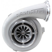 Aeroflow BOOSTED 7075 1.15 Turbocharger 950HP, Natural Cast Finish External Wastegate, T4 Twin Entry Inlet Flange, V-Band Exhaust Flange