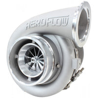 Aeroflow BOOSTED 7075 1.15 Turbocharger 950HP, Natural Cast Finish External Wastegate, T4 Twin Entry Inlet Flange, V-Band Exhaust Flange