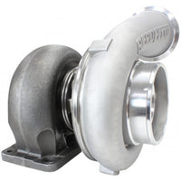 Aeroflow BOOSTED 7075 1.15 Turbocharger 950HP, Natural Cast Finish External Wastegate, T4 Twin Entry Inlet Flange, V-Band Exhaust Flange