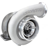 Aeroflow BOOSTED 7075 1.15 Turbocharger 950HP, Natural Cast Finish External Wastegate, T4 Twin Entry Inlet Flange, V-Band Exhaust Flange