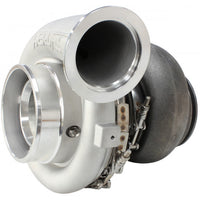 Aeroflow BOOSTED 7675 1.15 Turbocharger 1450HP, Natural Cast Finish External Wastegate, T4 Twin Entry Inlet Flange, V-Band Exhaust Flange