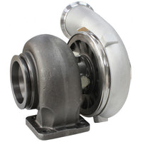 Aeroflow BOOSTED 7675 1.15 Turbocharger 1450HP, Natural Cast Finish External Wastegate, T4 Twin Entry Inlet Flange, V-Band Exhaust Flange