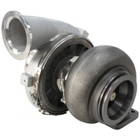 Aeroflow BOOSTED 7675 1.15 Turbocharger 1450HP, Natural Cast Finish External Wastegate, T4 Twin Entry Inlet Flange, V-Band Exhaust Flange