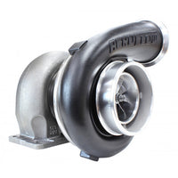 Aeroflow BOOSTED 8077 1.15 Turbocharger 1250HP, Hi Temp Black Finish External Wastegate, T4 Twin Entry Inlet Flange, V-Band Exhaust Flange