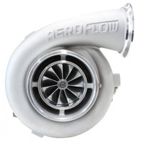 Aeroflow BOOSTED 8077 1.15 Turbocharger 1250HP, Natural Cast Finish External Wastegate, T4 Twin Entry Inlet Flange, V-Band Exhaust Flange