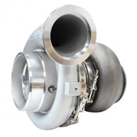 Aeroflow BOOSTED 8077 1.15 Turbocharger 1250HP, Natural Cast Finish External Wastegate, T4 Twin Entry Inlet Flange, V-Band Exhaust Flange