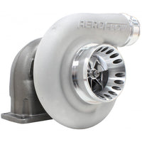 Aeroflow BOOSTED 6973 .91 Turbocharger, Natural Cast Finish External Wastegate, T4 Twin Entry Inlet Flange, V-Band Exhaust Flange