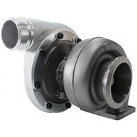 Aeroflow BOOSTED 6973 .91 Turbocharger, Natural Cast Finish External Wastegate, T4 Twin Entry Inlet Flange, V-Band Exhaust Flange