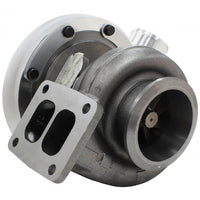 Aeroflow BOOSTED 6973 .91 Turbocharger, Natural Cast Finish External Wastegate, T4 Twin Entry Inlet Flange, V-Band Exhaust Flange