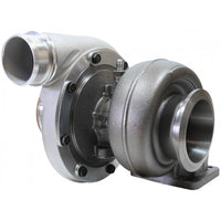 Aeroflow BOOSTED 6673 .91 Turbocharger, Natural Cast Finish External Wastegate, T4 Twin Entry Inlet Flange, V-Band Exhaust Flange