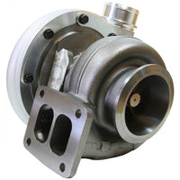 Aeroflow BOOSTED 6673 .91 Turbocharger, Natural Cast Finish External Wastegate, T4 Twin Entry Inlet Flange, V-Band Exhaust Flange