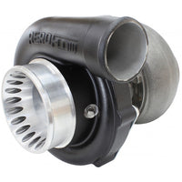 Aeroflow BOOSTED 6766 .81 Turbocharger, Hi Temp Black Finish External Wastegate, T4 Inlet Flange, V-Band Exhaust Flange AF8005-4026BLK