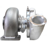 Aeroflow BOOSTED 94103 1.24 Turbocharger 2500HP, Natural Cast Finish External Wastegate, T6 Twin Entry Inlet Flange, V-Band Exhaust Flange