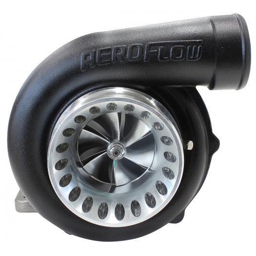 Aeroflow BOOSTED 6766 .81 Turbocharger, Hi Temp Black Finish External Wastegate, T4 Inlet Flange, V-Band Exhaust Flange AF8006-4006BLK