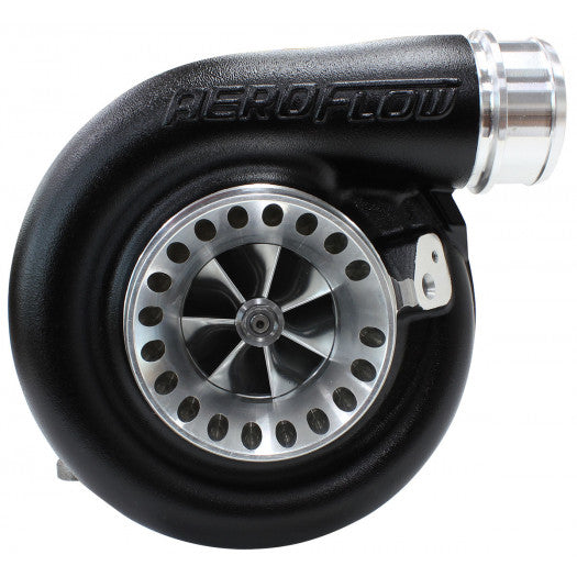 Aeroflow BOOSTED 6673 .91 Turbocharger 850HP, Hi Temp Black Finish External Wastegate, T4 Twin Entry Inlet Flange, V-Band Exhaust Flange
