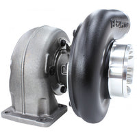 Aeroflow BOOSTED 6973 .91 Turbocharger 950HP, Hi Temp Black Finish External Wastegate, T4 Twin Entry Inlet Flange, V-Band Exhaust Flange