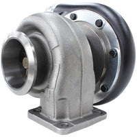 Aeroflow BOOSTED 6973 .91 Turbocharger 950HP, Hi Temp Black Finish External Wastegate, T4 Twin Entry Inlet Flange, V-Band Exhaust Flange