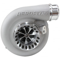 Aeroflow BOOSTED 6973 .91 Turbocharger 950HP, Natural Cast Finish External Wastegate, T4 Twin Entry Inlet Flange, V-Band Exhaust Flange