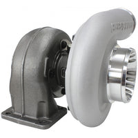 Aeroflow BOOSTED 6973 .91 Turbocharger 950HP, Natural Cast Finish External Wastegate, T4 Twin Entry Inlet Flange, V-Band Exhaust Flange