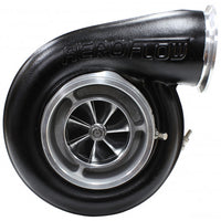 Aeroflow BOOSTED 7575 1.10 Turbocharger 1050HP, Hi Temp Black Finish External Wastegate, T4 Twin Entry Inlet Flange, V-Band Exhaust Flange
