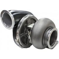 Aeroflow BOOSTED 7575 1.10 Turbocharger 1050HP, Hi Temp Black Finish External Wastegate, T4 Twin Entry Inlet Flange, V-Band Exhaust Flange