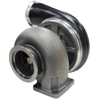 Aeroflow BOOSTED 7575 1.10 Turbocharger 1050HP, Hi Temp Black Finish External Wastegate, T4 Twin Entry Inlet Flange, V-Band Exhaust Flange