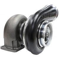 Aeroflow BOOSTED 7575 1.10 Turbocharger 1050HP, Hi Temp Black Finish External Wastegate, T4 Twin Entry Inlet Flange, V-Band Exhaust Flange