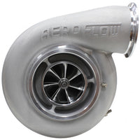 Aeroflow BOOSTED 7575 1.10 Turbocharger 1050HP, Natural Cast Finish External Wastegate, T4 Twin Entry Inlet Flange, V-Band Exhaust Flange