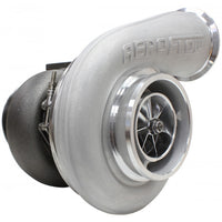 Aeroflow BOOSTED 7575 1.10 Turbocharger 1050HP, Natural Cast Finish External Wastegate, T4 Twin Entry Inlet Flange, V-Band Exhaust Flange