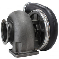 Aeroflow BOOSTED 8075 1.10 Turbocharger 1250HP, Hi Temp Black Finish External Wastegate, T4 Twin Entry Inlet Flange, V-Band Exhaust Flange