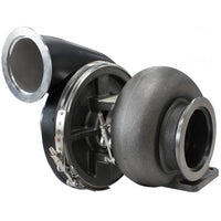 Aeroflow BOOSTED 8075 1.10 Turbocharger 1250HP, Hi Temp Black Finish External Wastegate, T4 Twin Entry Inlet Flange, V-Band Exhaust Flange