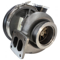 Aeroflow BOOSTED 8075 1.10 Turbocharger 1250HP, Hi Temp Black Finish External Wastegate, T4 Twin Entry Inlet Flange, V-Band Exhaust Flange