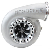 Aeroflow BOOSTED 8075 1.10 Turbocharger 1250HP, Natural Cast Finish External Wastegate, T4 Twin Entry Inlet Flange, V-Band Exhaust Flange