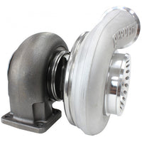 Aeroflow BOOSTED 8075 1.10 Turbocharger 1250HP, Natural Cast Finish External Wastegate, T4 Twin Entry Inlet Flange, V-Band Exhaust Flange