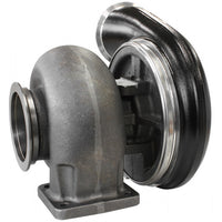 Aeroflow BOOSTED 7588 1.25 Turbocharger, Hi Temp Black Finish External Wastegate, T4 Twin Entry Inlet Flange, V-Band Exhaust Flange