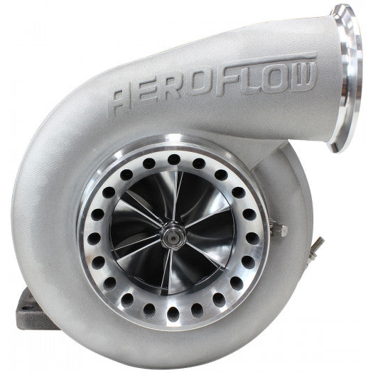 Aeroflow BOOSTED 8888 1.32 Turbocharger 1600HP, Natural Cast Finish External Wastegate, T6 Twin Entry Inlet Flange, V-Band Exhaust Flange