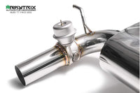 ARMYTRIX Stainless Steel Valvetronic Catback Exhaust System Dual Chrome Silver Tips Audi TT MK3 8S 15-20