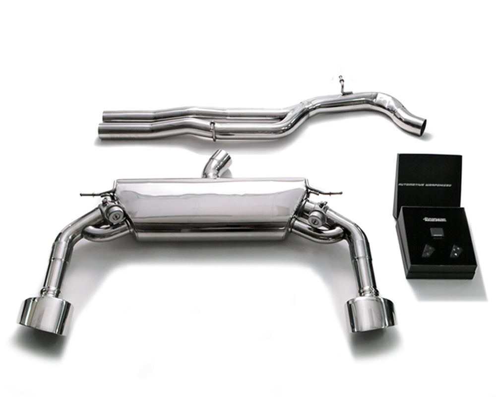 ARMYTRIX Stainless Steel Valvetronic Catback Exhaust System Dual Chrome Silver Tips Audi RS3 8V 2.5L Turbo Sedan 17-20