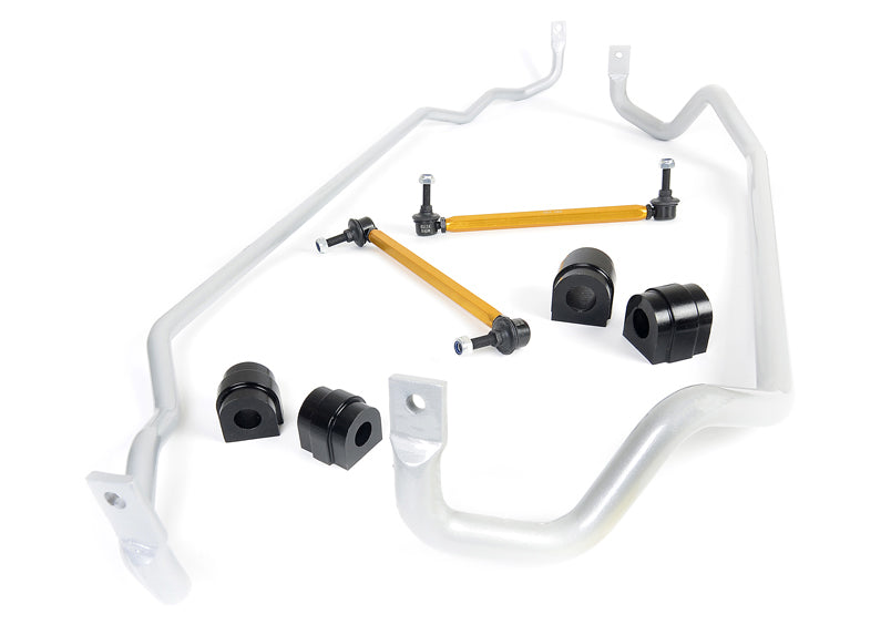 Whiteline F and R Sway bar - vehicle kit BBK004.  Products Results1 WHITELINE BBK004 - Front and Rear Sway Bar - Vehicle Kit to Suit BMW 1 Series E80, 3 Series E90