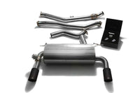 ARMYTRIX Stainless Steel Valvetronic Catback Exhaust System Dual Matte Black Tips BMW 335i GT F34 13-16